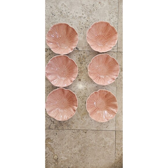 Set of 6 Metlox Poppytrail LOTUS Peach Apricot Desert / Cereal Bowls 6 3/4" #780 - Picture 1 of 5